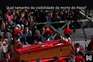 Qual tamanho da visibilidade da morte do Papa?